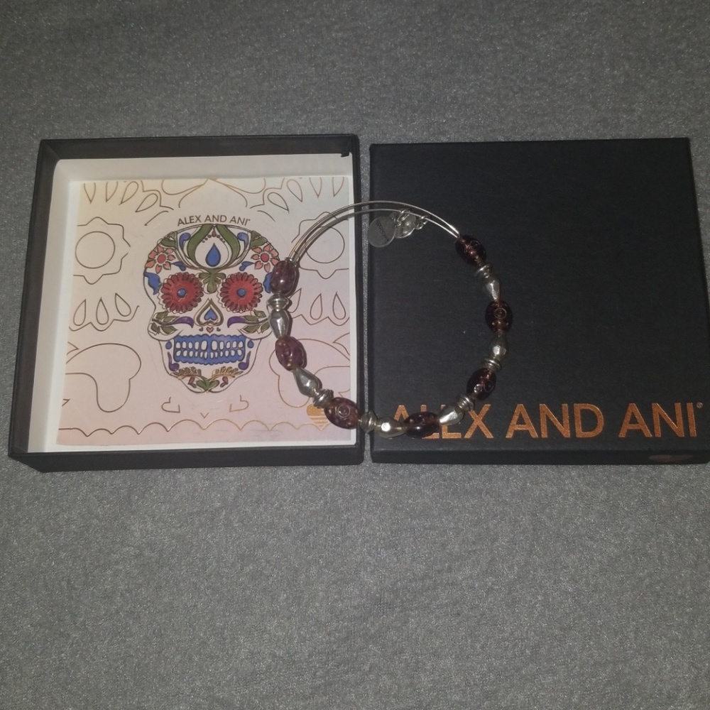 Alex and Ani Plum Radiance Bangle